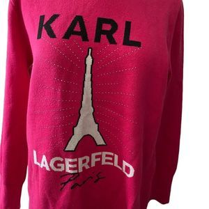 NWT KARL LAGERFELD PARIS SPECIAL EDITION RADIANT EIFEL TOWER WARM SWEATER (M)